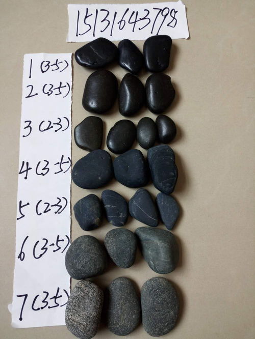 【永順現(xiàn)貨供應(yīng)山西純天然人工挑選黑色造景鵝卵石精品鵝卵石】- 