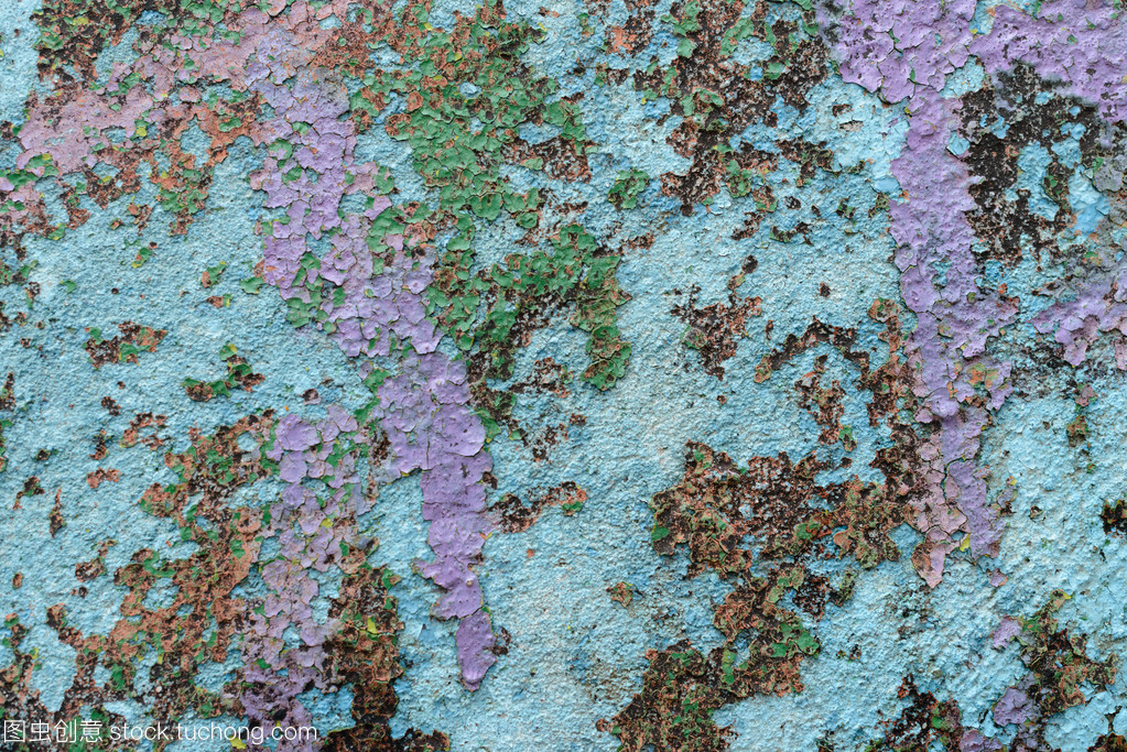 與磨擦和裂縫的墻壁片段